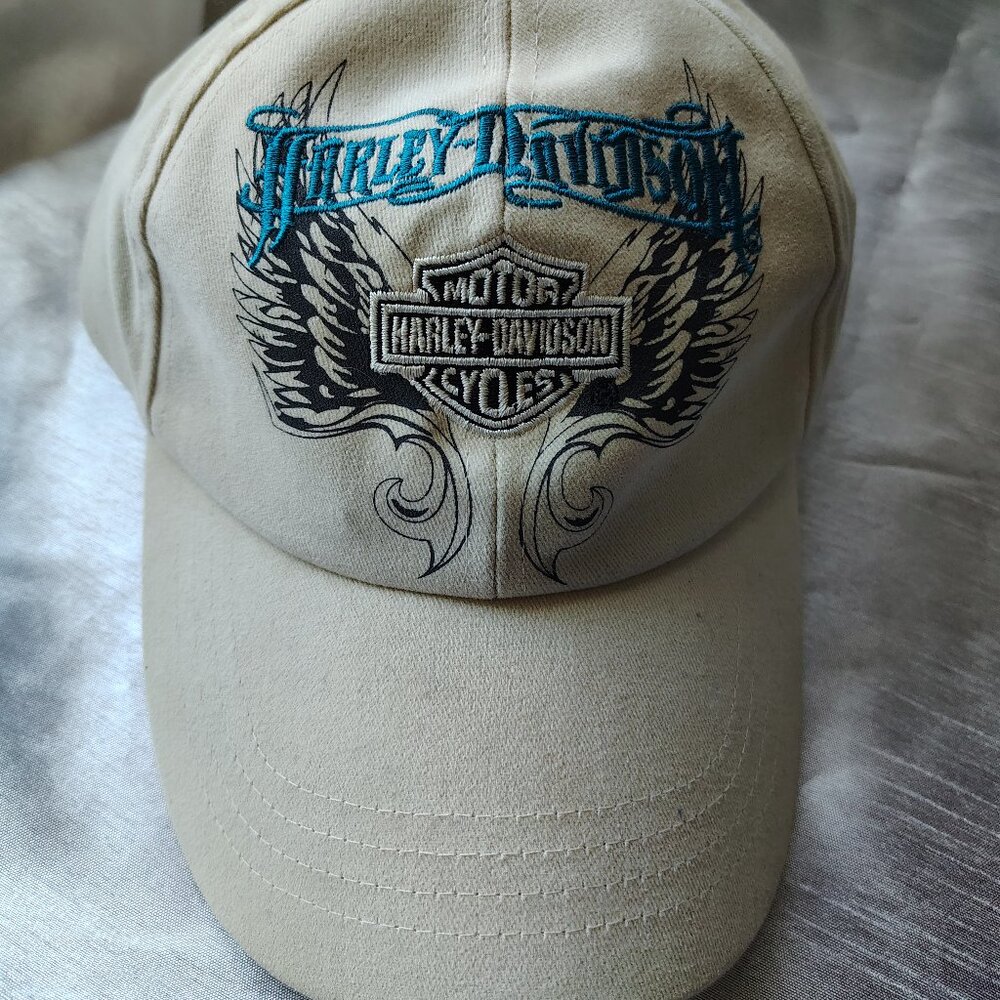 Harley Davidson Baseball Cap Womens Off White